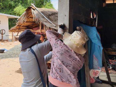 ฉีดวัคซีนป้องกันโรคพิษสุนัขบ้า